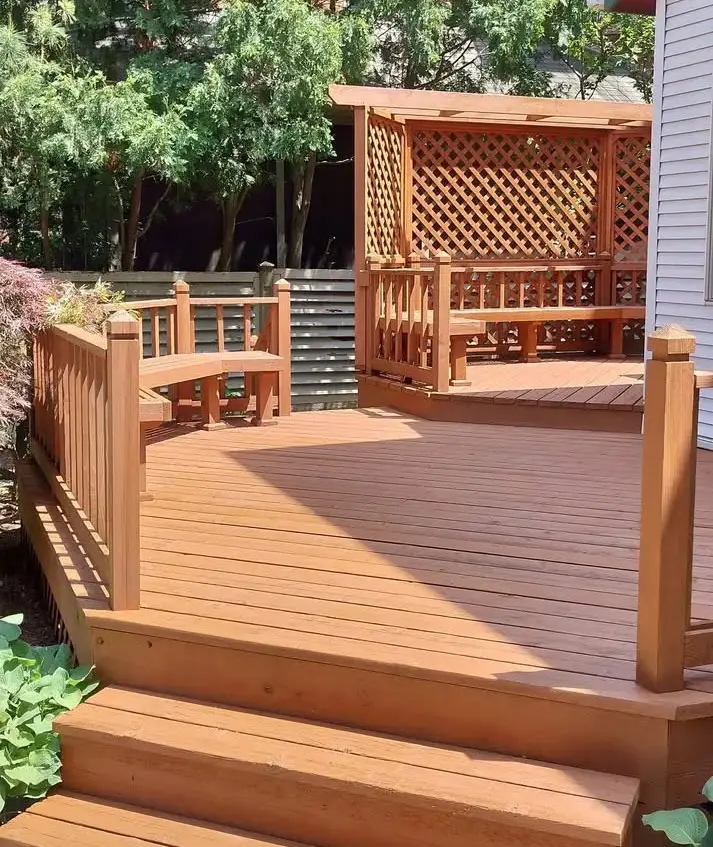 Deck-Restoration Newly restored deck by Peak of Ohio Painting & Power Washing